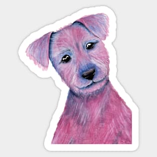 Purple Irish Terrier Sticker